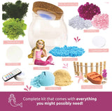 Mermaid Terrarium Arts and Crafts Kit, with Adjustable LED Night Light & Remote