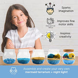 Sunken Treasure Terrarium Arts and Crafts Kit for Kids with Adjustable LED Night Light & Remote