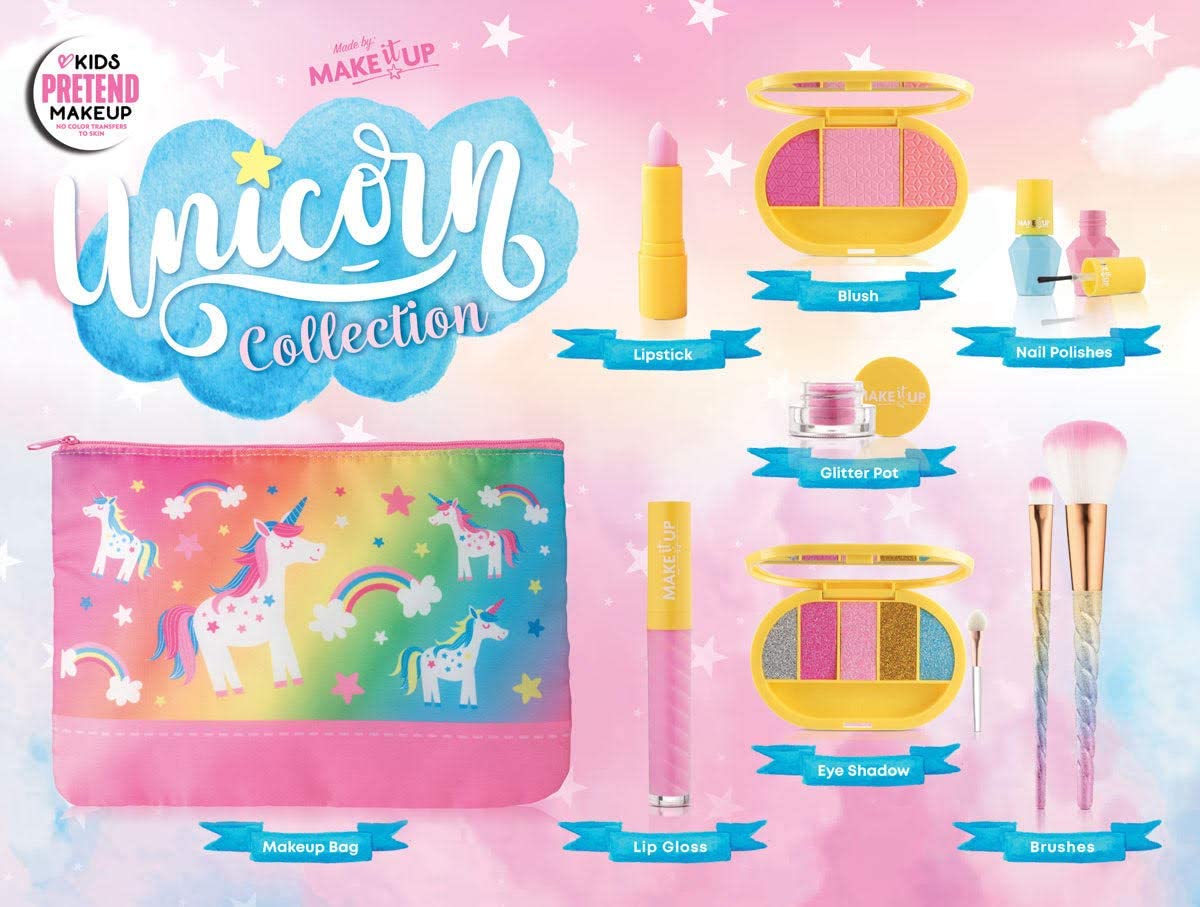 Make it Up Unicorn Collection Realistic Pretend Makeup Set NOT Real M Make it Up Shop