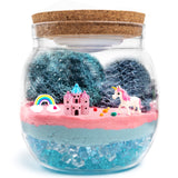 Unicorn Terrarium Arts and Crafts Kit for Kids with Adjustable LED Night Light & Remote