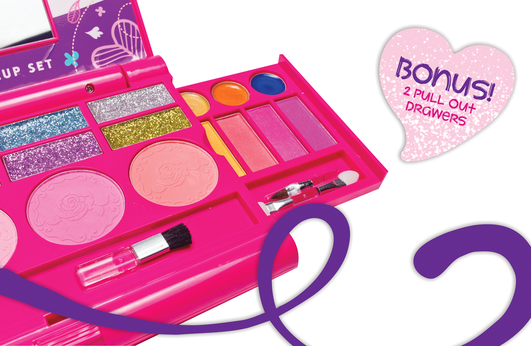 My First Make-up Kit, Compact Fold Out Makeup Pallet with Mirror and S –  Make it Up Shop